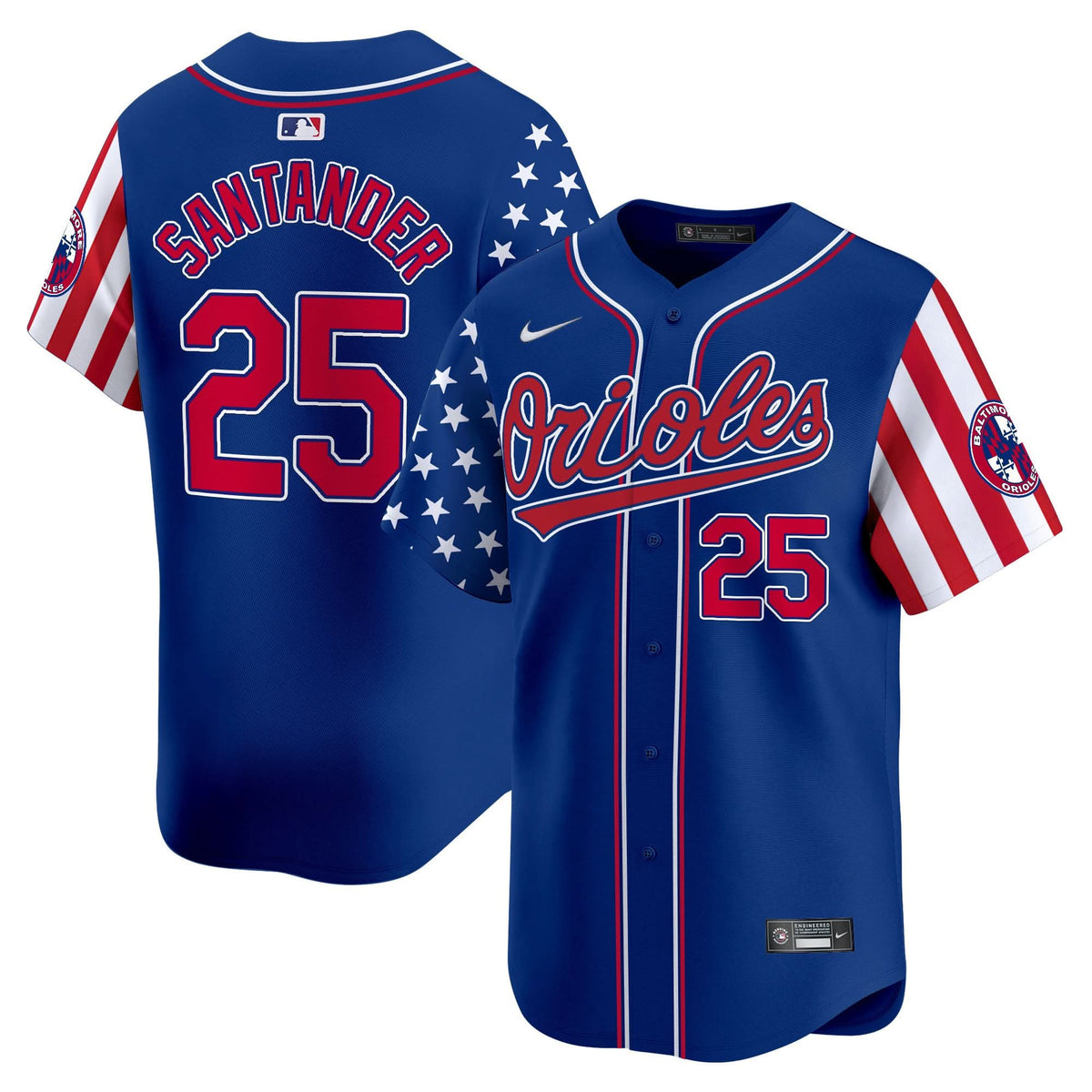 Men's Baltimore Orioles 2025 Independence Day Vapor Premier Limited Jersey - All Stitched