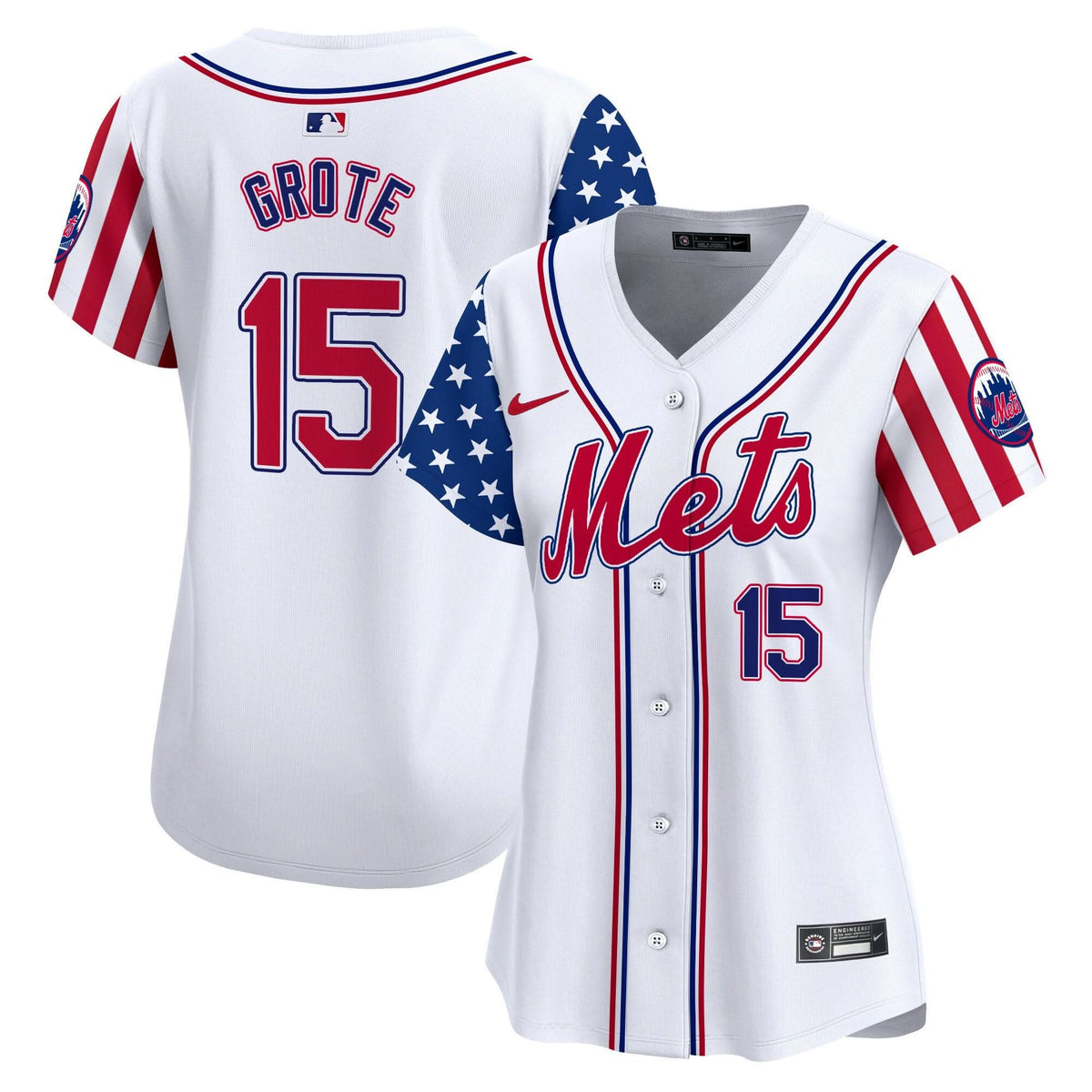 Women's Mets 2024 Independence Day Vapor Premier Limited Jersey - All Stitched