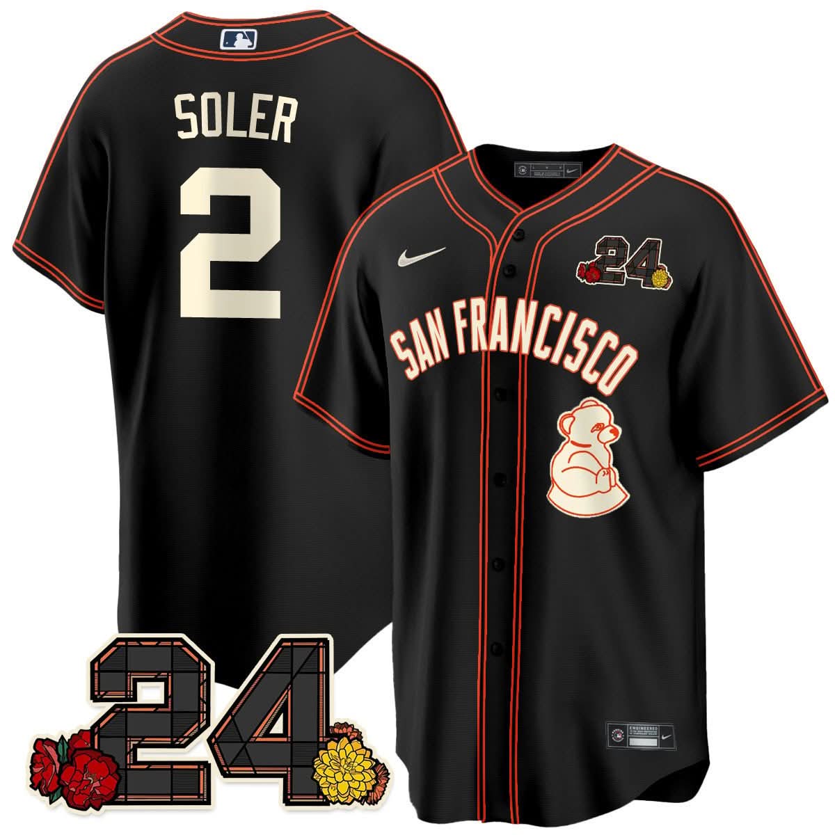 SFG 2024 Willie Mays Patch Vapor Premier Limited Jersey V2 - Stitched
