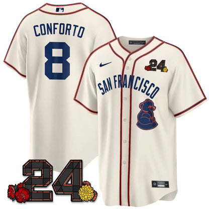 SFG 2024 Willie Mays Patch Vapor Premier Limited Jersey V2 - Stitched