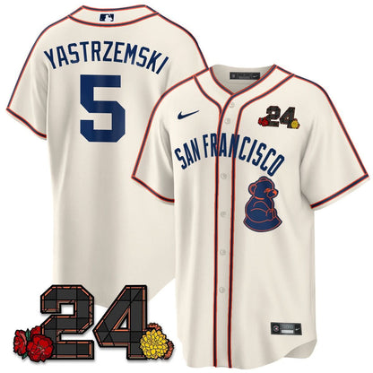SFG 2024 Willie Mays Patch Vapor Premier Limited Jersey V2 - Stitched