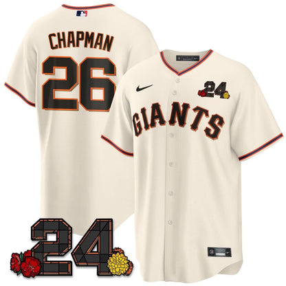 SFG 2024 Willie Mays Patch Vapor Premier Limited Jersey V2 - Stitched