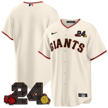 SFG 2024 Willie Mays Patch Vapor Premier Limited Jersey V2 - Stitched