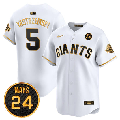 SFG 2024 Willie Mays Patch Vapor Premier Limited Jersey V3 - Stitched