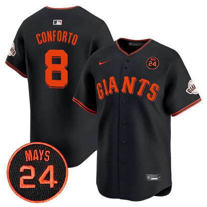 SFG 2024 Willie Mays Patch Vapor Premier Limited Jersey V3 - Stitched