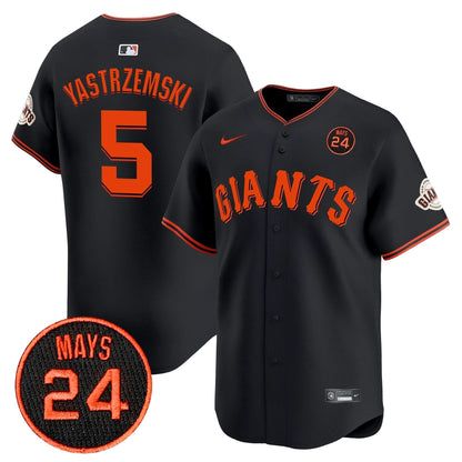 SFG 2024 Willie Mays Patch Vapor Premier Limited Jersey V3 - Stitched