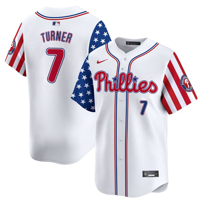 Men's Phillies 2025 Independence Day Vapor Premier Limited Jersey - All Stitched