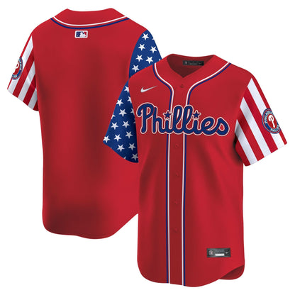 Men's Phillies 2025 Independence Day Vapor Premier Limited Jersey - All Stitched