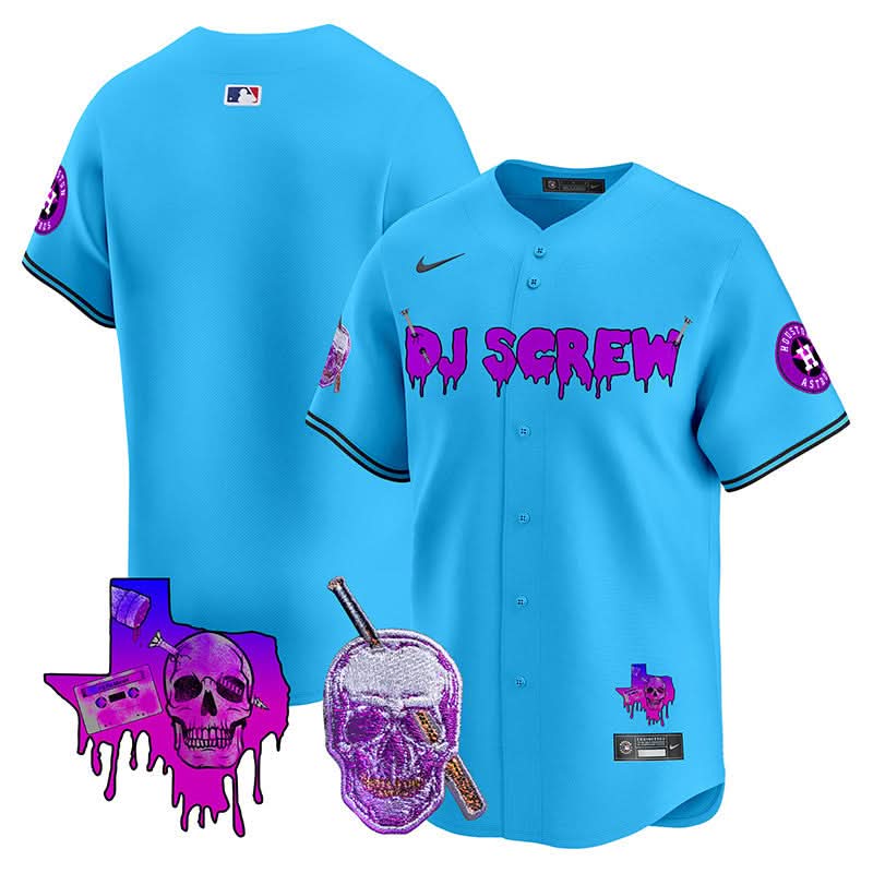 Men's Astros DJ Screw Vapor Premier Limited Jersey - All Stitched