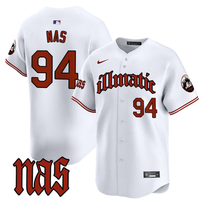 NYM Nas Illmatic Vapor Premier Limited Jersey - Stitched