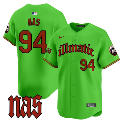 NYM Nas Illmatic Vapor Premier Limited Jersey - Stitched