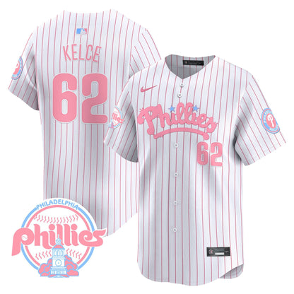 Men's Phillies Bubblegum Pink Vapor Premier Limited Jersey - All Stitched