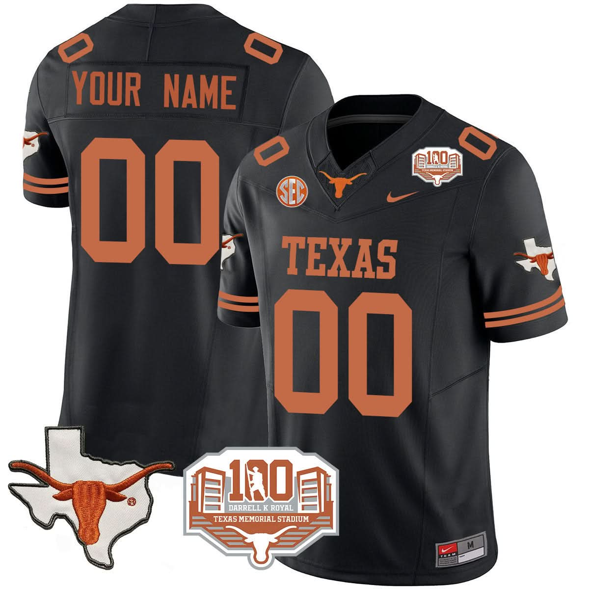 TL 2024 Vapor Limited Custom Jersey - 100 years of Darrell K Royal