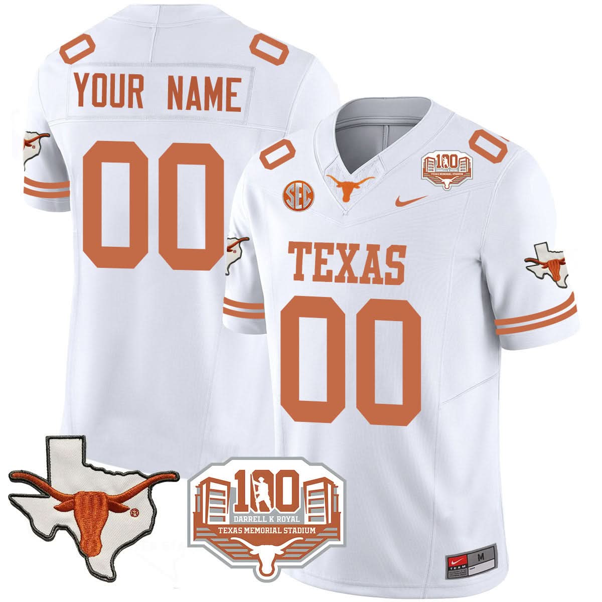 TL 2024 Vapor Limited Custom Jersey - 100 years of Darrell K Royal