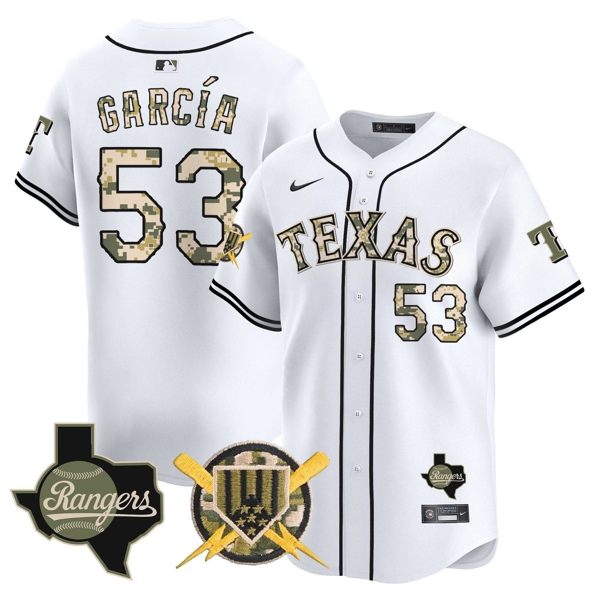 Men's Texas Rangers Armed Forces Day Vapor Premier Limited Jersey - All Stitched