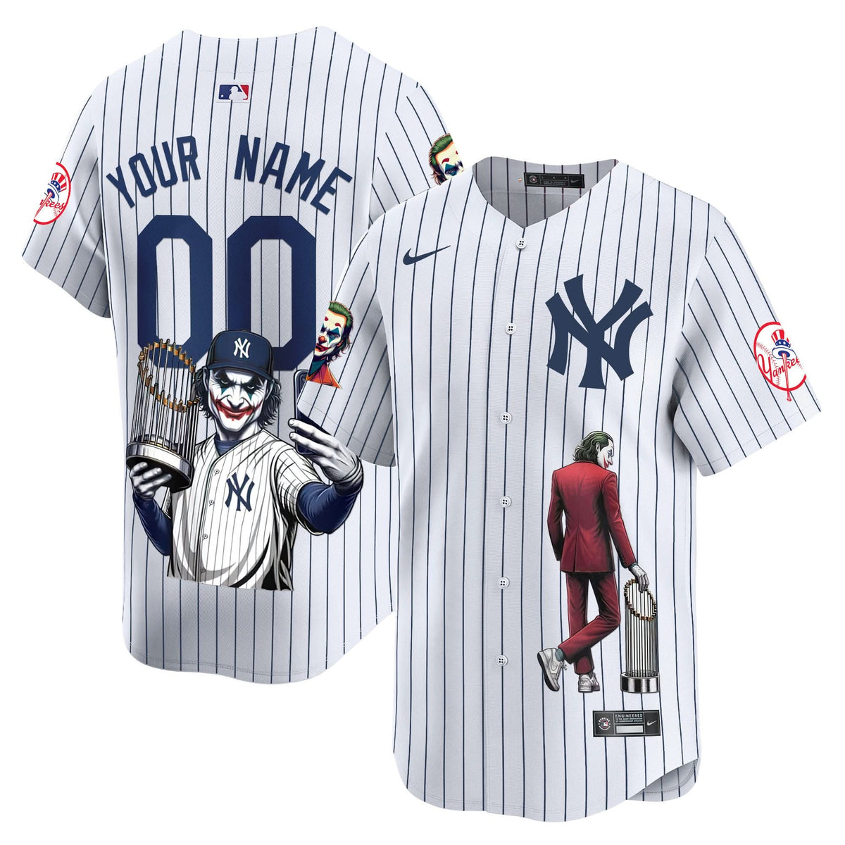New York Yankees Joker Vapor Premier Limited Custom Jersey - Printed