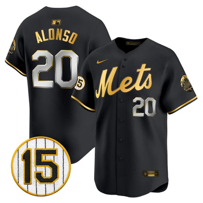 Men's New York Mets Jerry Grote Patch Vapor Premier Limited Jersey - All Stitched