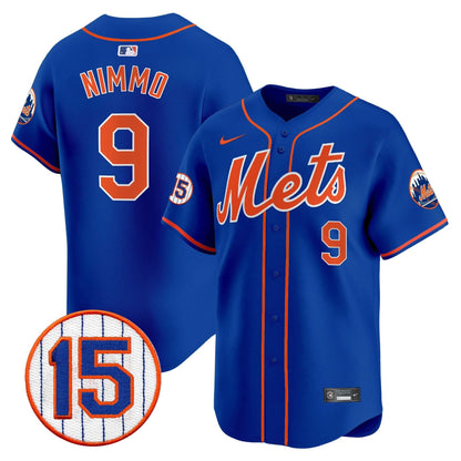 Men's New York Mets Jerry Grote Patch Vapor Premier Limited Jersey - All Stitched