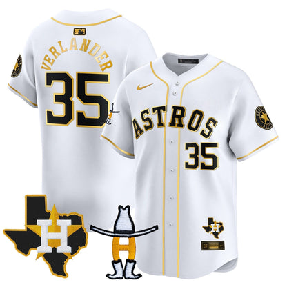 Men's Houston Astros Houston Rodeo Patch Vapor Premier Limited Jersey V2 - All Stitched