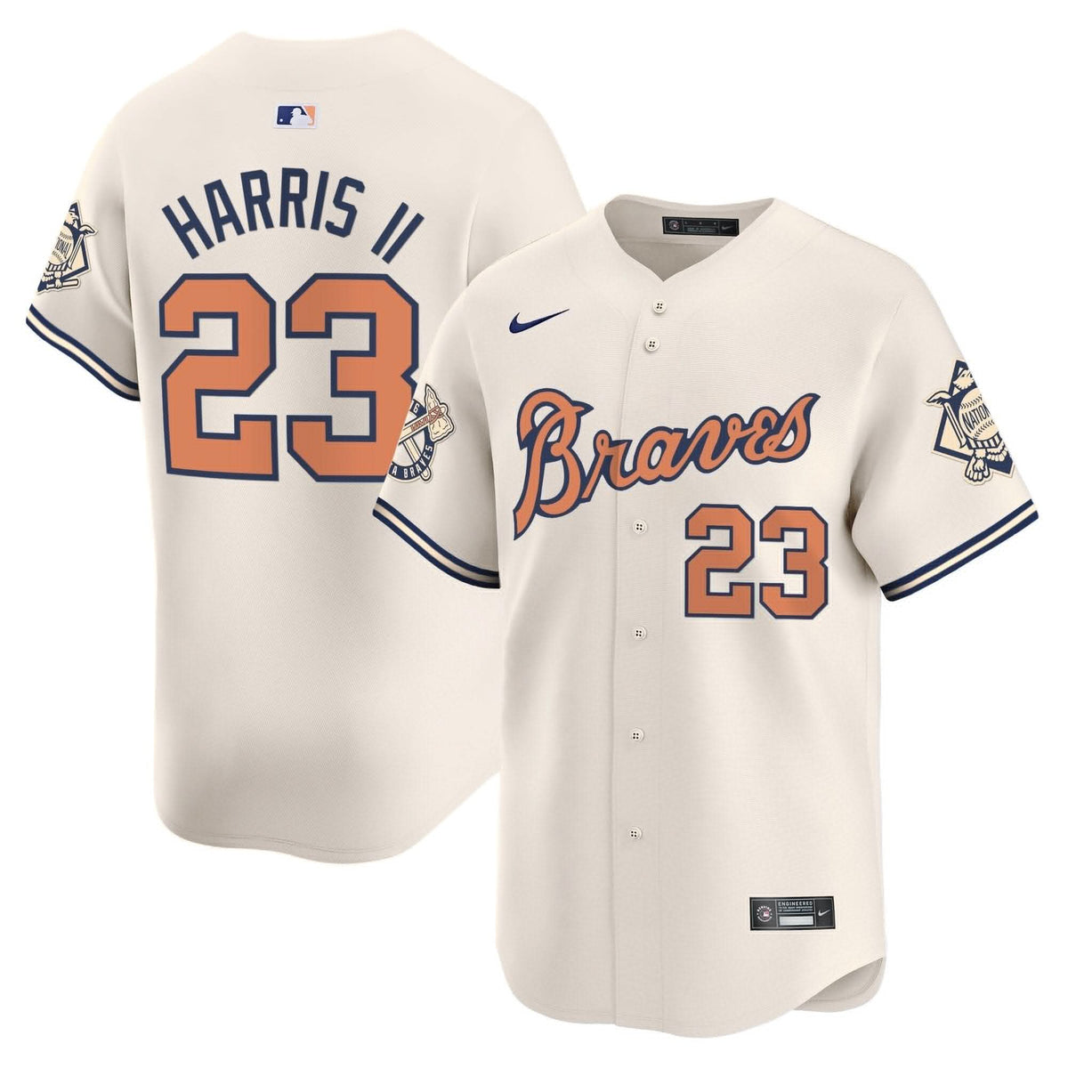AB Peaches n' Cream Vapor Premier Limited Jersey - Stitched