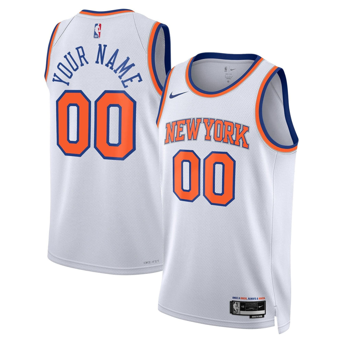 New York Knicks Swingman Custom Jersey - All Stitched
