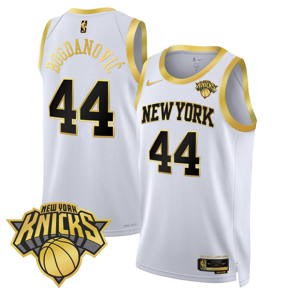 Men's New York Knicks Swingman Jersey V2 - All Stitched