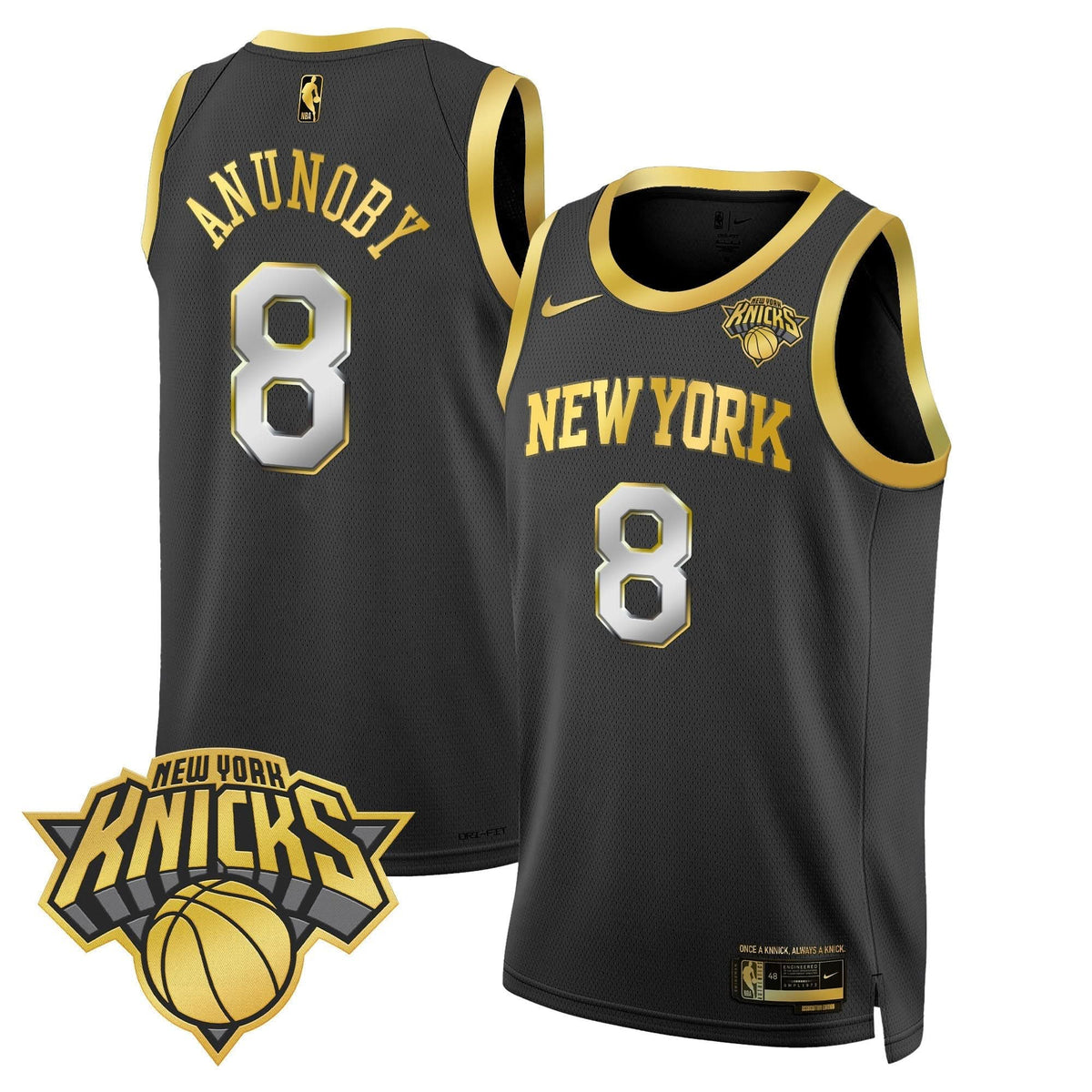 Men's New York Knicks Swingman Jersey V2 - All Stitched