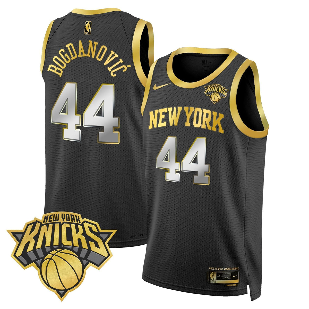 Men's New York Knicks Swingman Jersey V2 - All Stitched