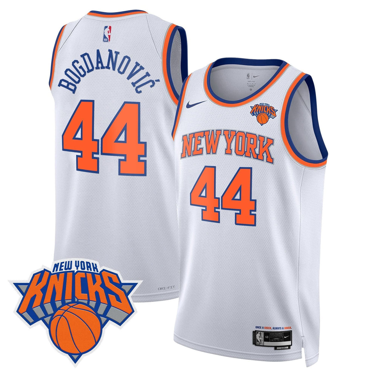 Men's New York Knicks Swingman Jersey V2 - All Stitched