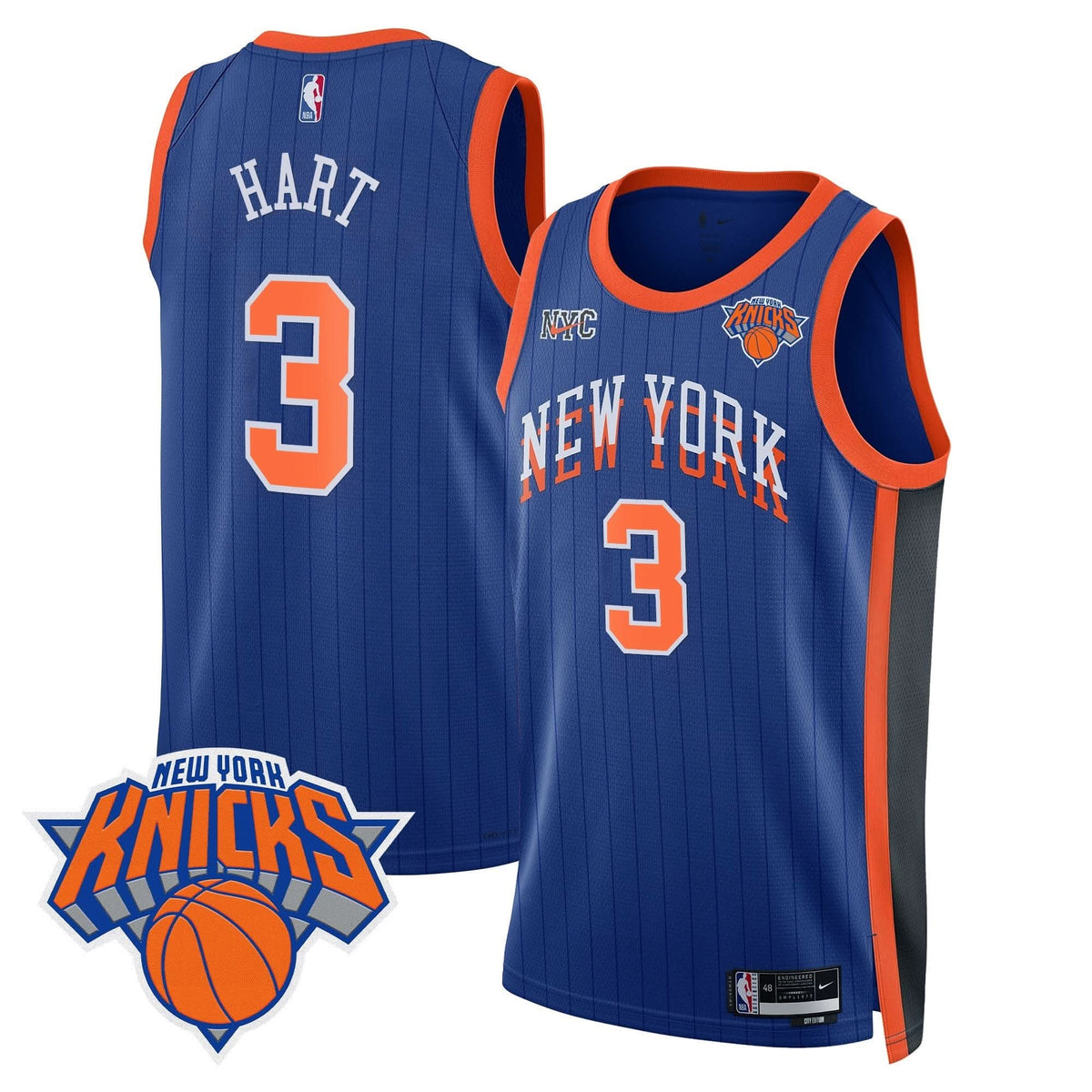 Men's New York Knicks Swingman Jersey V2 - All Stitched