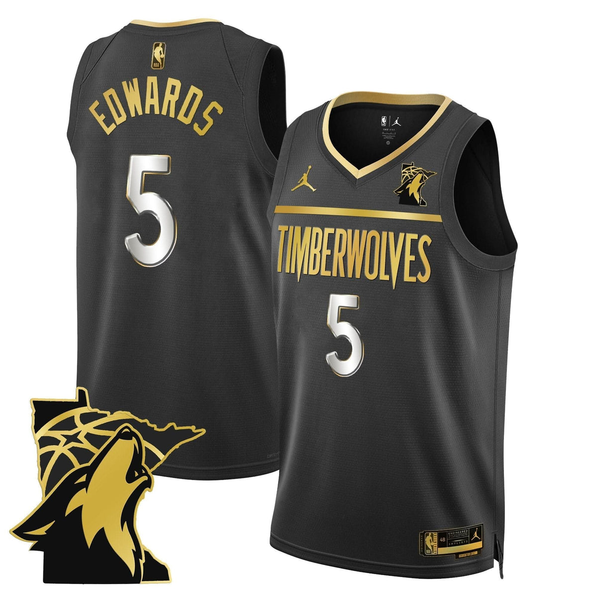 Men's Minnesota Timberwolves Swingman Jersey - Minnesota Patch - All Stitched