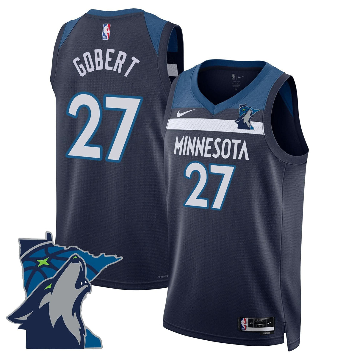 Men's Minnesota Timberwolves Swingman Jersey - Minnesota Patch - All Stitched