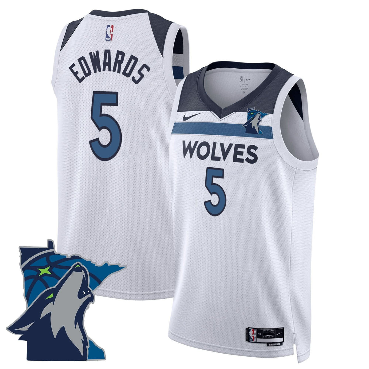 Men's Minnesota Timberwolves Swingman Jersey - Minnesota Patch - All Stitched