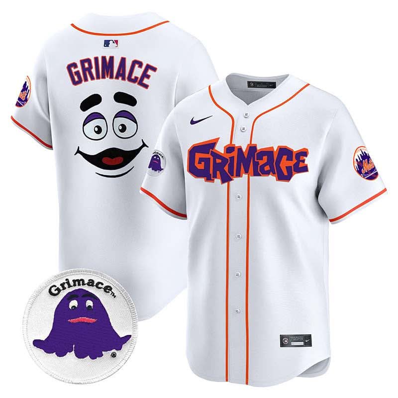 Men's Mets Grimace Vapor Premier Limited Jersey V2 - All Stitched