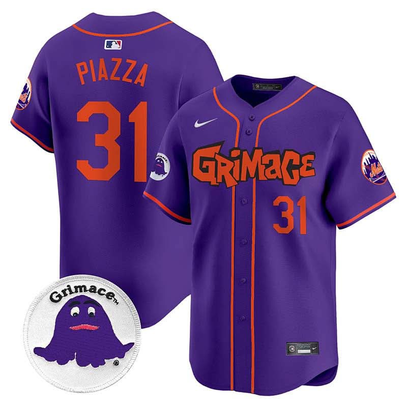 Men's Mets Grimace Vapor Premier Limited Jersey V2 - All Stitched