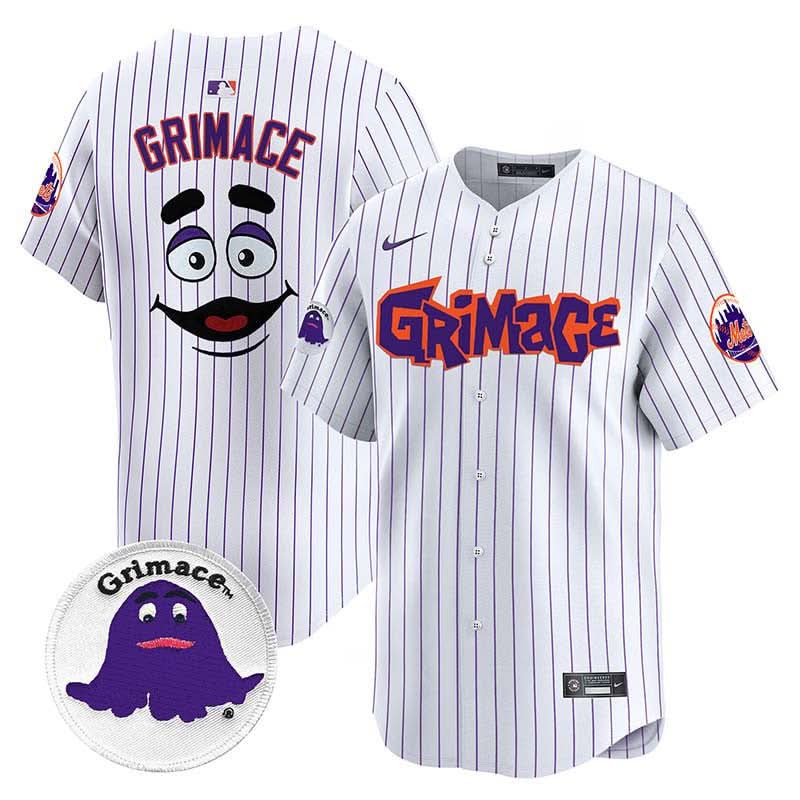 Men's Mets Grimace Vapor Premier Limited Jersey V2 - All Stitched