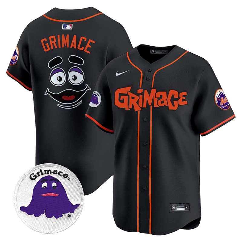 Men's Mets Grimace Vapor Premier Limited Jersey V2 - All Stitched