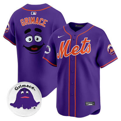Men's Mets Grimace Vapor Premier Limited Jersey - All Stitched