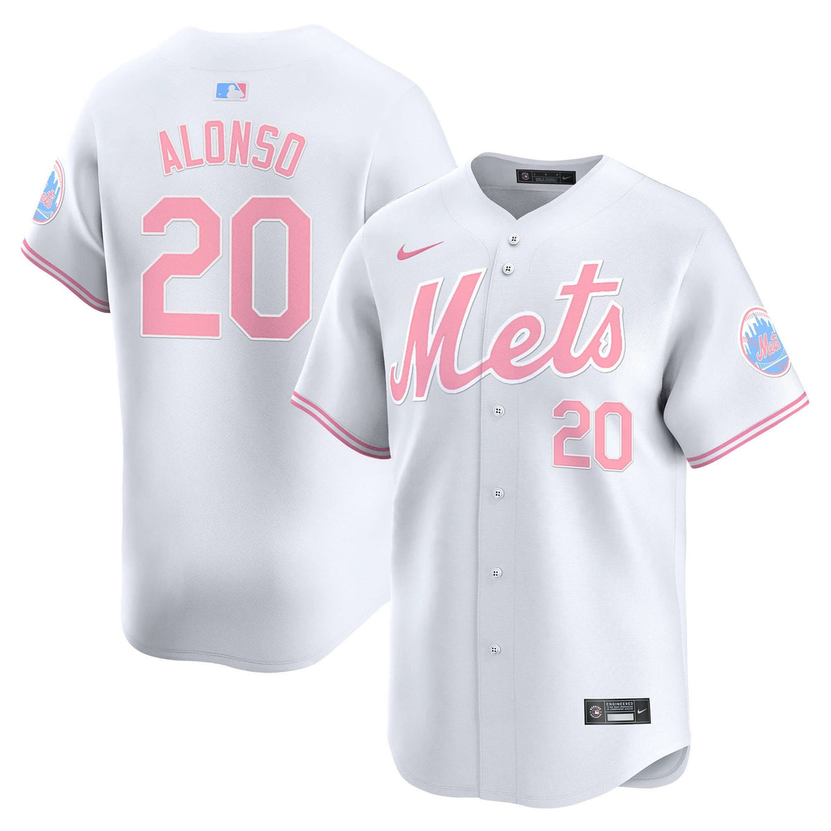 Men's Mets Bubblegum Pink Vapor Premier Limited Jersey - All Stitched