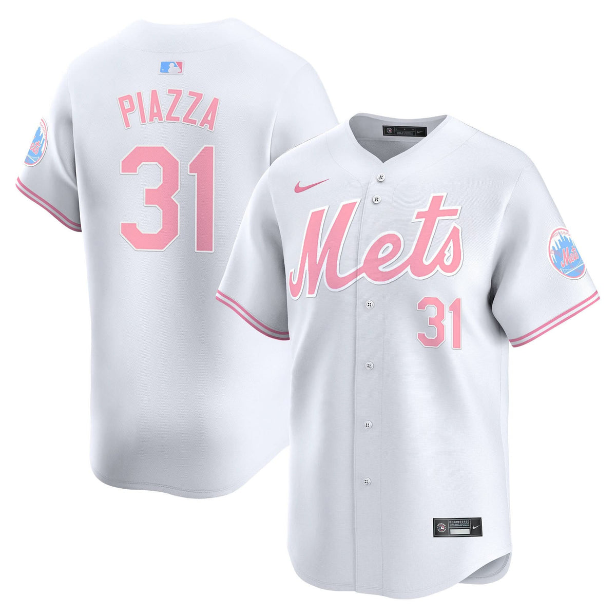 Men's Mets Bubblegum Pink Vapor Premier Limited Jersey - All Stitched