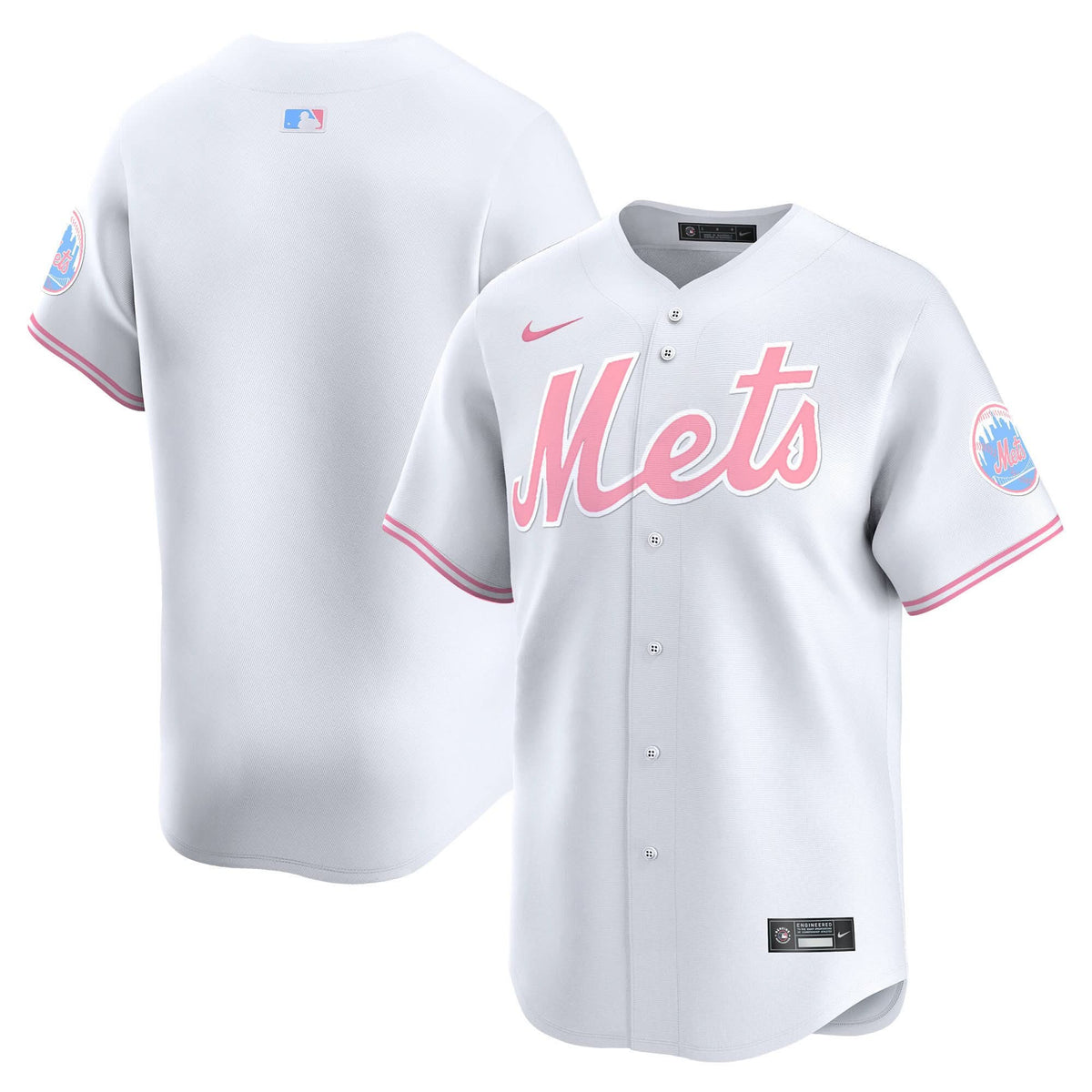 Men's Mets Bubblegum Pink Vapor Premier Limited Jersey - All Stitched