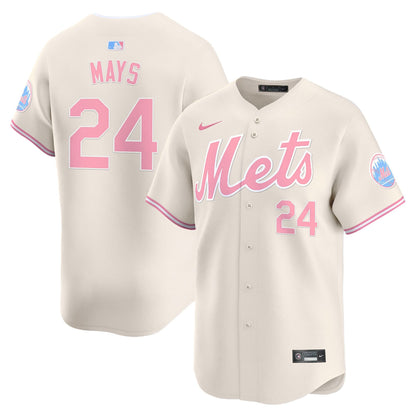 Men's Mets Bubblegum Pink Vapor Premier Limited Jersey - All Stitched