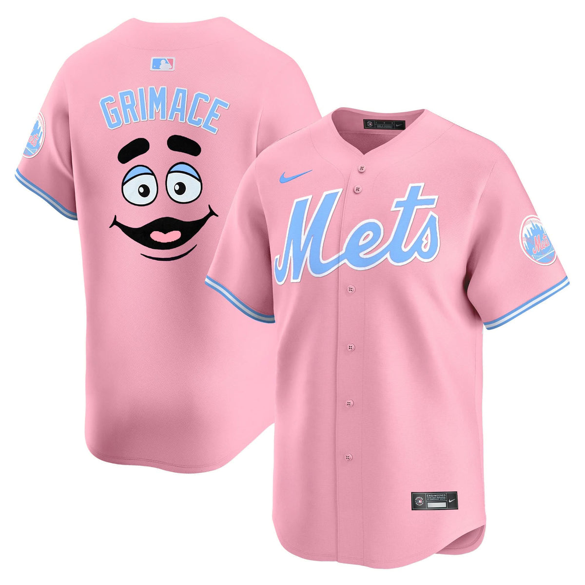 Men's Mets Bubblegum Pink Vapor Premier Limited Jersey - All Stitched