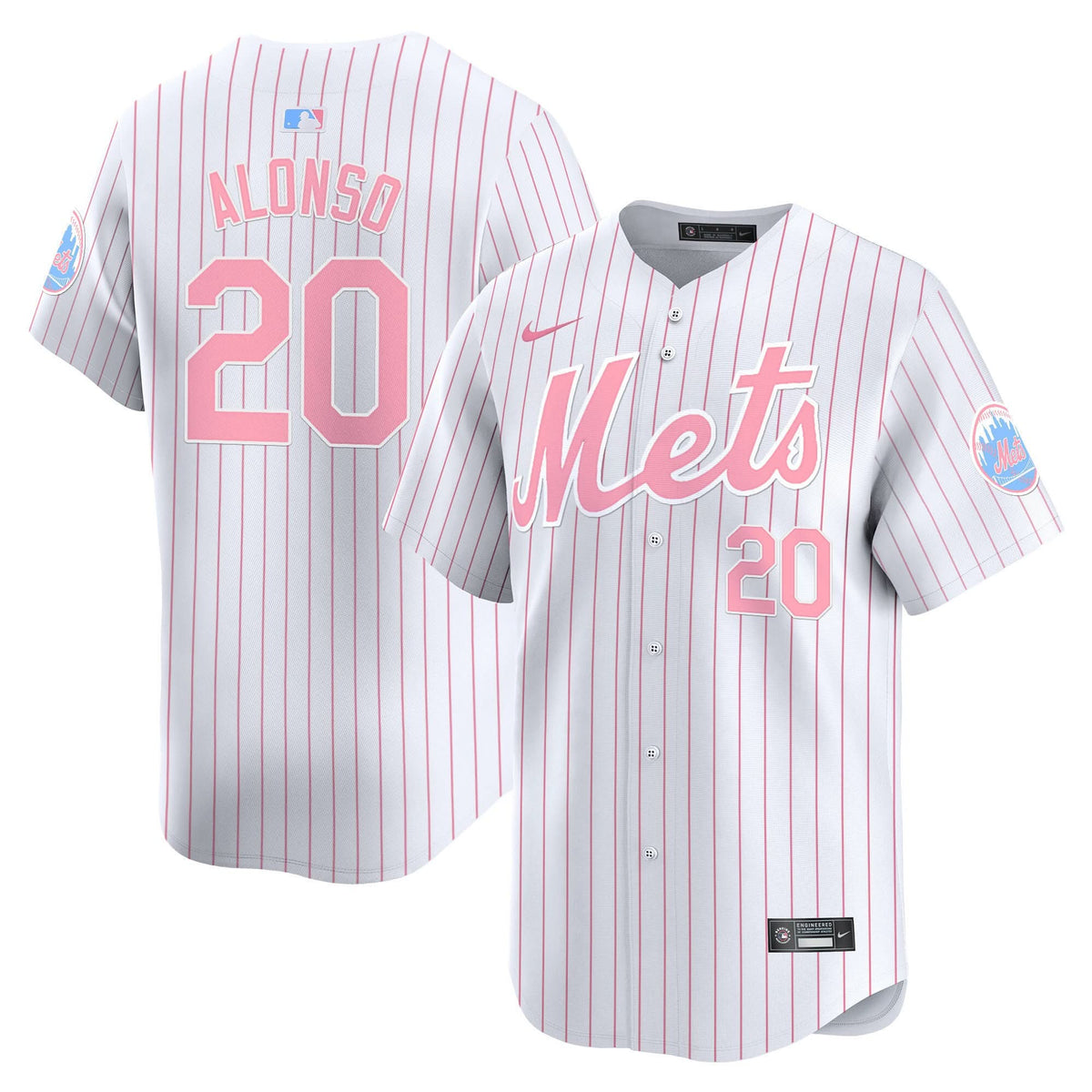 Men's Mets Bubblegum Pink Vapor Premier Limited Jersey - All Stitched