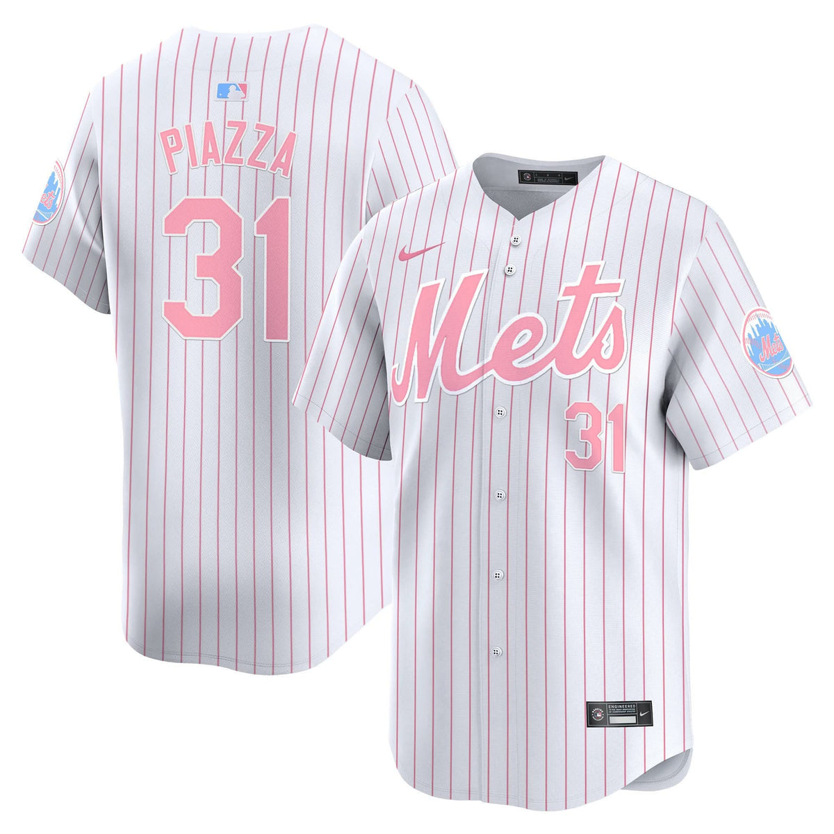 Men's Mets Bubblegum Pink Vapor Premier Limited Jersey - All Stitched