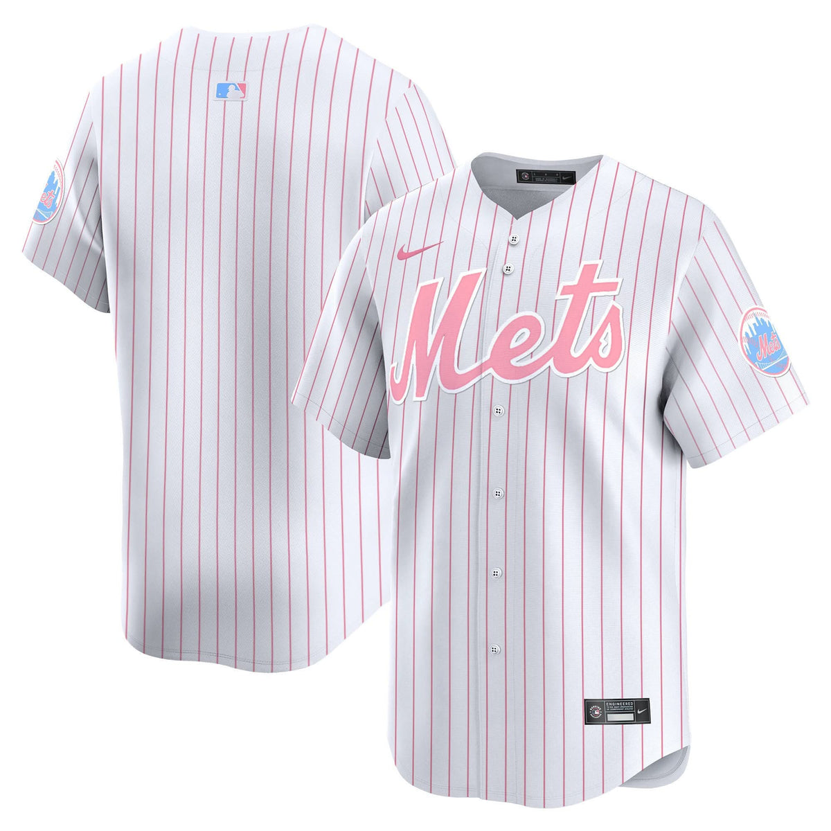 Men's Mets Bubblegum Pink Vapor Premier Limited Jersey - All Stitched