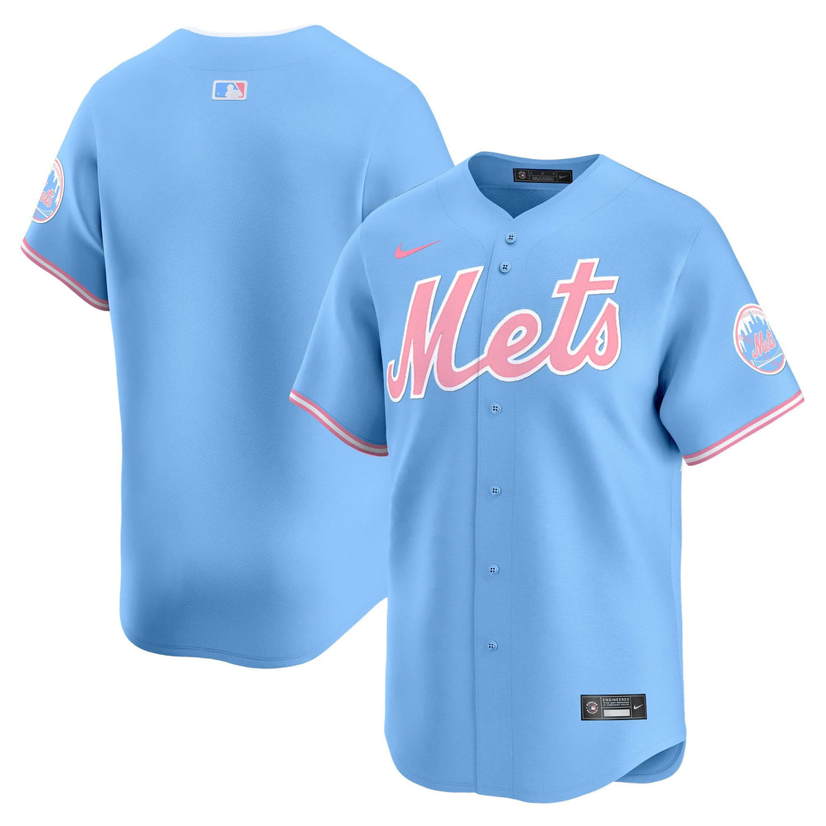 Men's Mets Bubblegum Pink Vapor Premier Limited Jersey - All Stitched