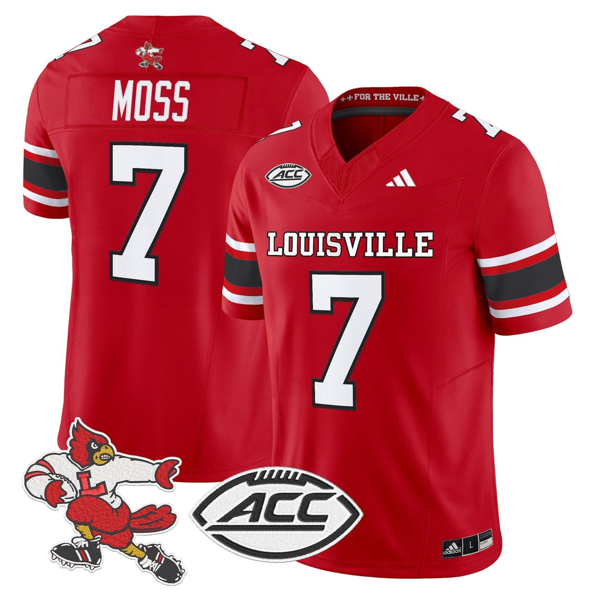 Men's Louisville Cardinals '1980s Throwback' Vapor Limited Jersey - All Stitched