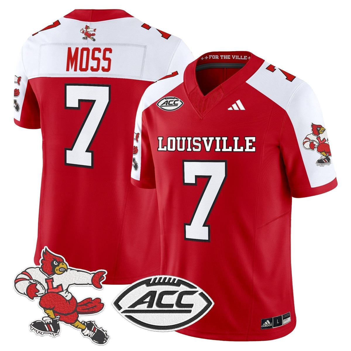Men's Louisville Cardinals '1980s Throwback' Vapor Limited Jersey - All Stitched