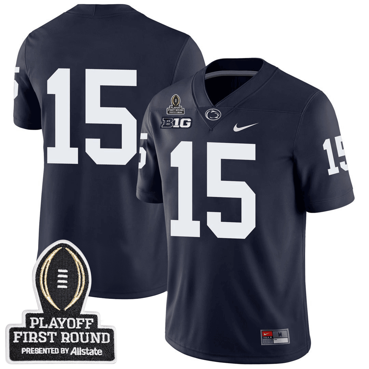 Penn State Football 24/25 Jersey - CFP First Round Patch